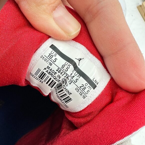 Nike Air Jordan 7 Olympic Men Size 10.5 304775-123 Tinker Alternate White Shoes - Picture 10 of 11